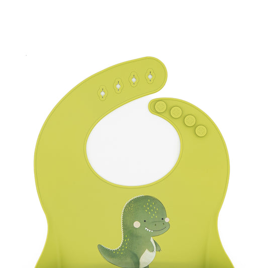 Babero de Silicona - Cracky El Dinosaurio