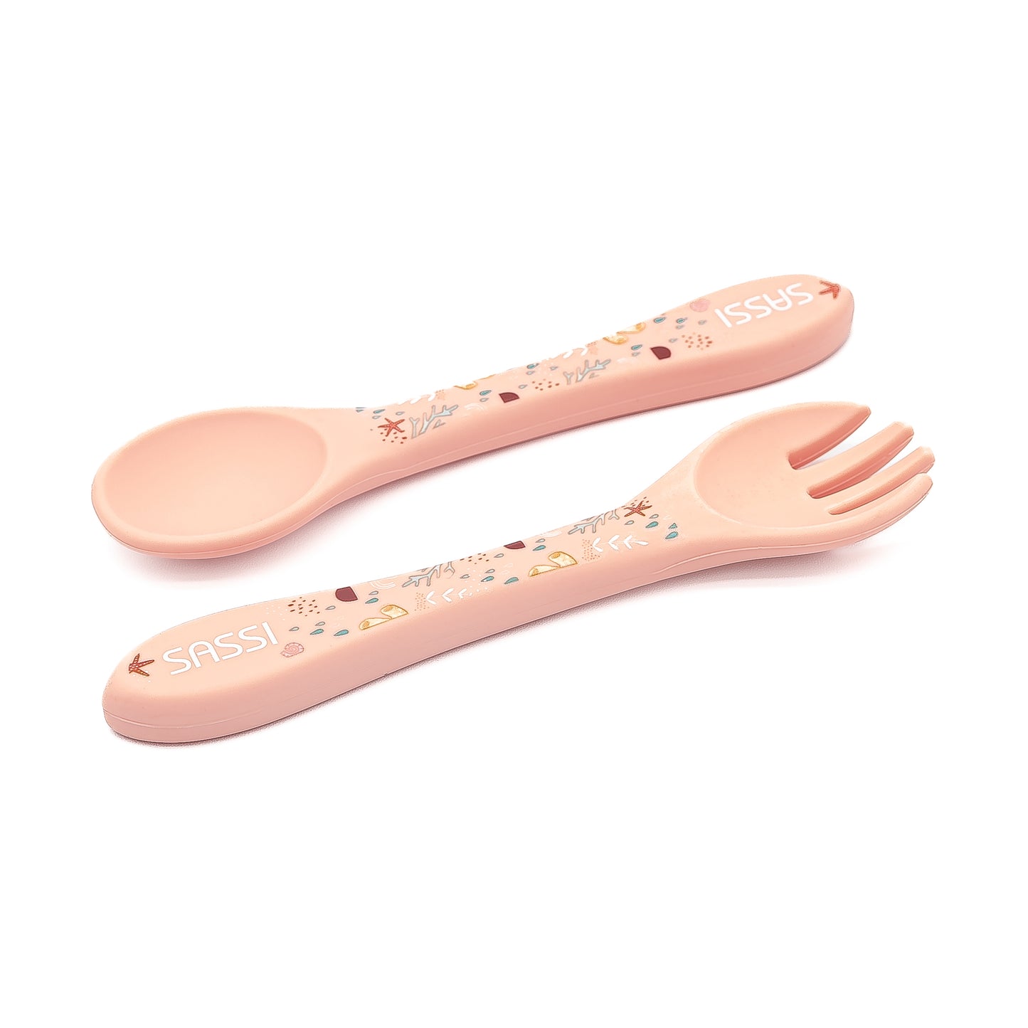 Kit de tenedor y cuchara de Silicona - Slurpy El Pulpo