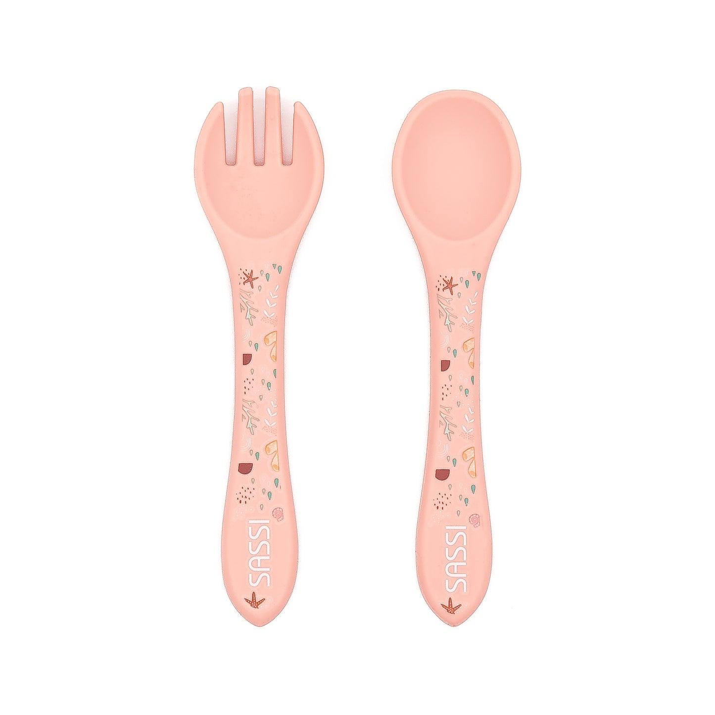 Kit de tenedor y cuchara de Silicona - Slurpy El Pulpo