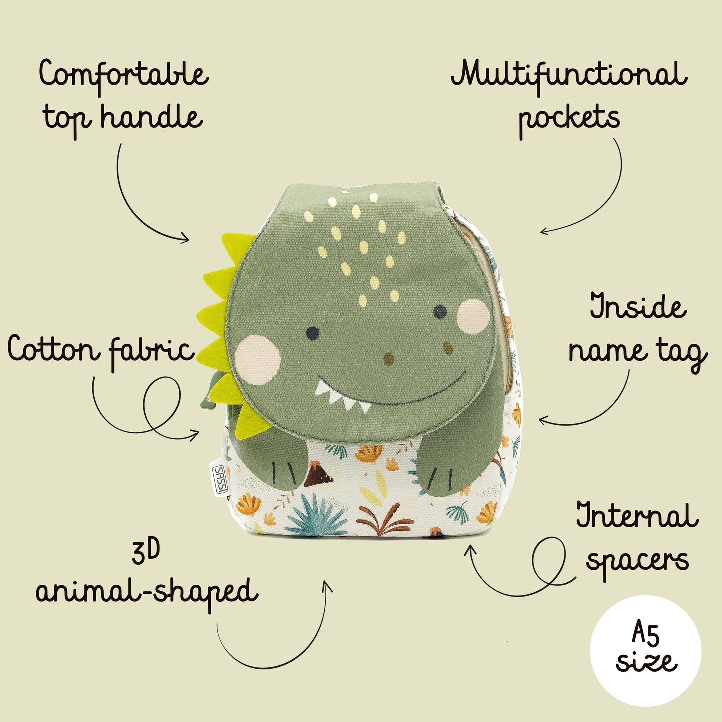 Mini Mochila - Cracky El Dinosaurio