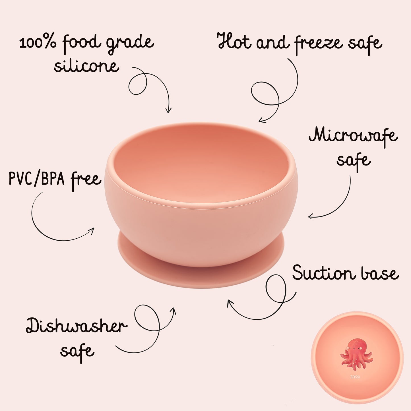 Bowl de Silicona - Slurpy El Pulpo