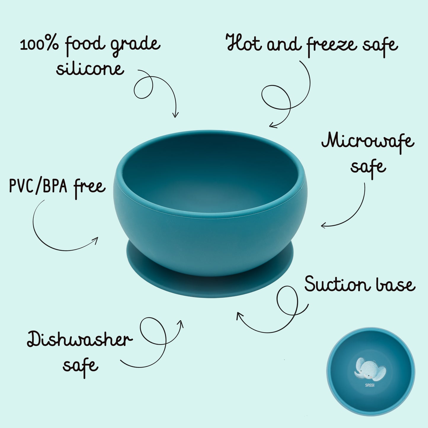 Bowl de Silicona - Chewy el Elefante