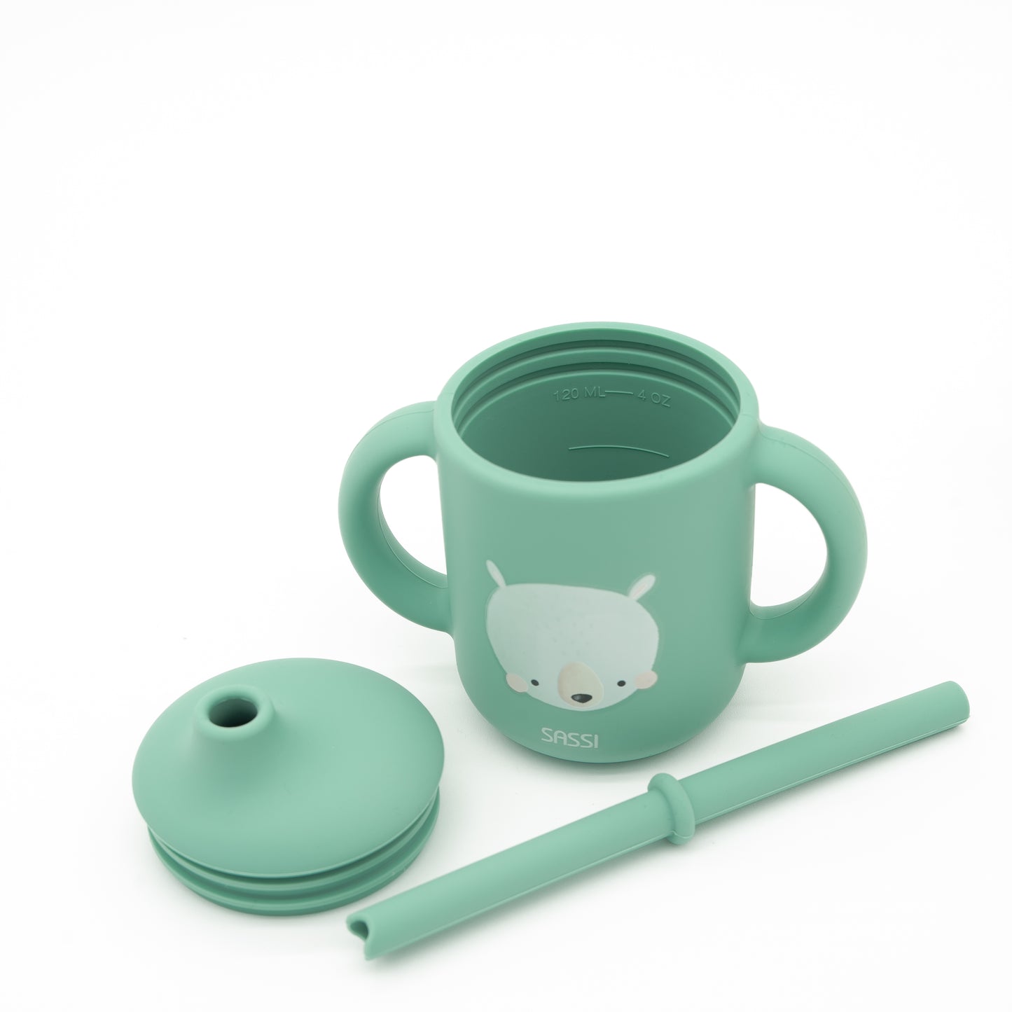 Taza con Cañita de Silicona - Munchy El Oso