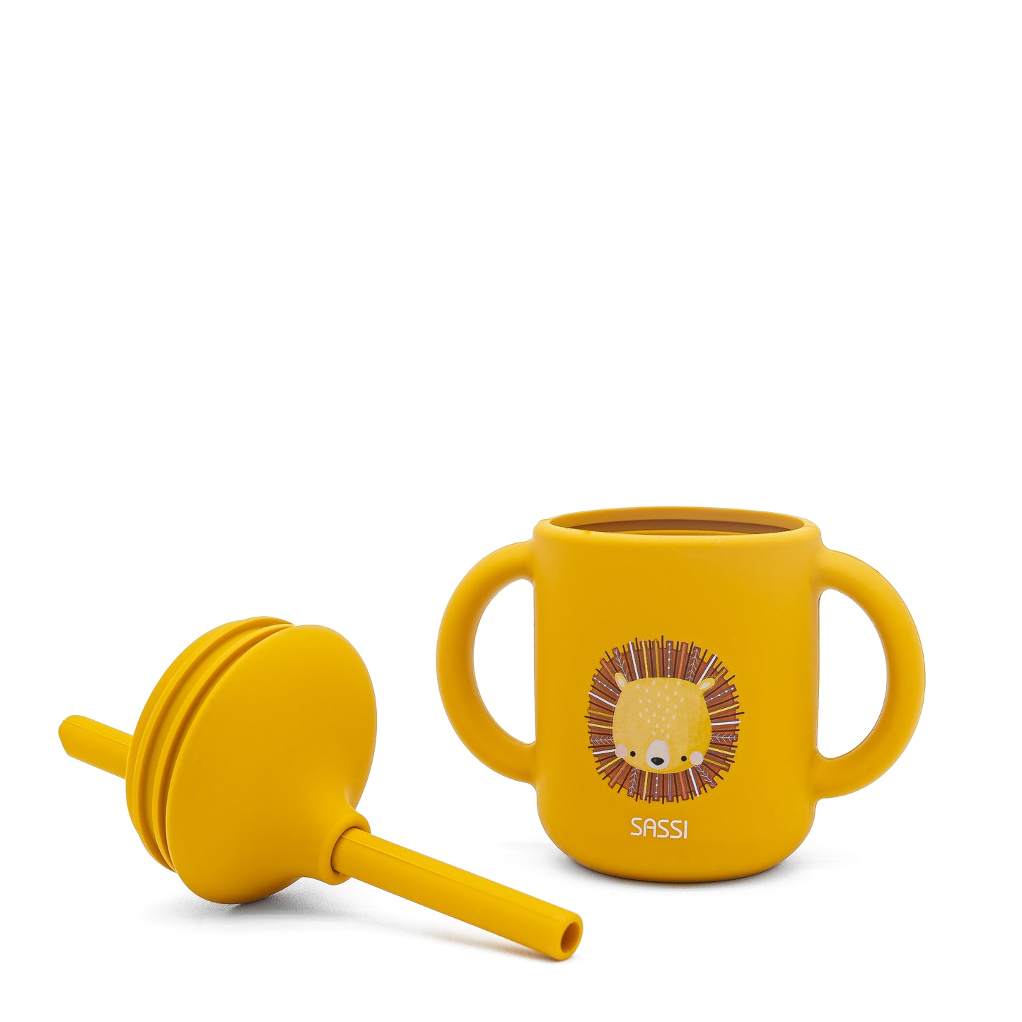 Taza con Cañita de Silicona - Chompy El Leon