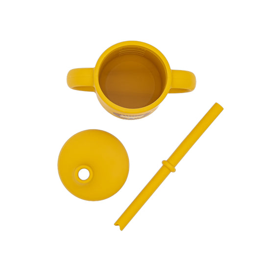 Taza con Cañita de Silicona - Chompy El Leon