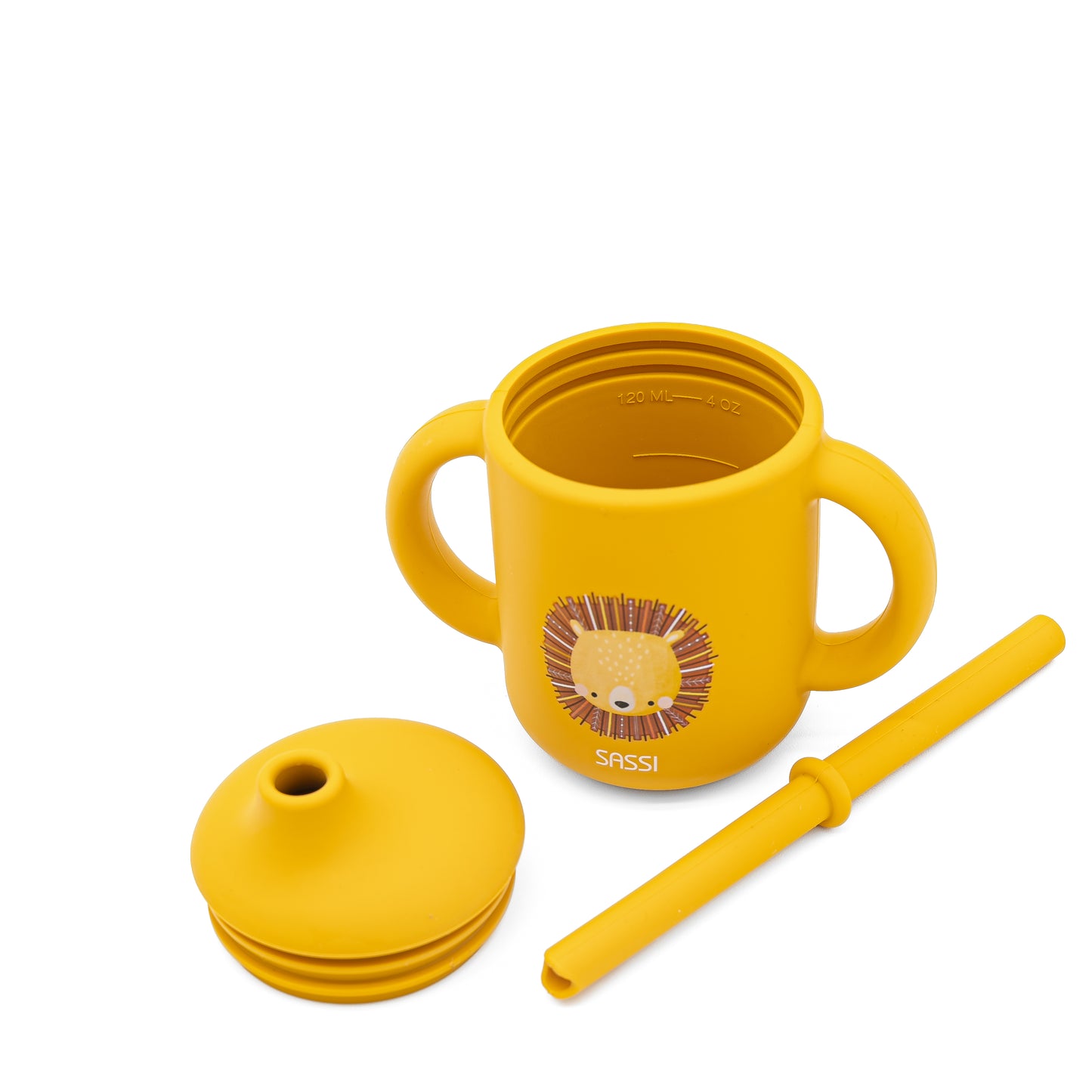 Taza con Cañita de Silicona - Chompy El Leon