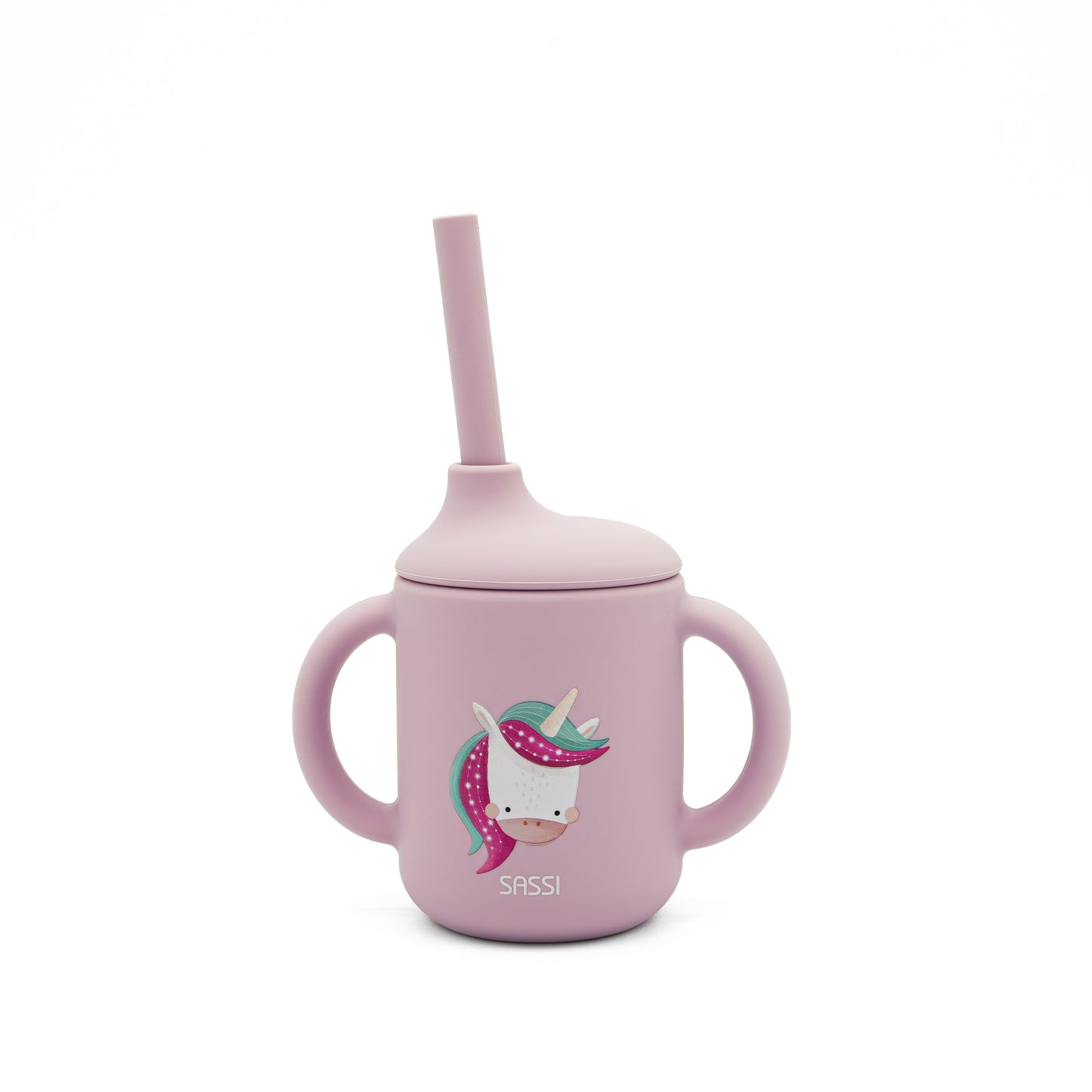 Cup with Silicone Straw - Sparkly the Unicorn