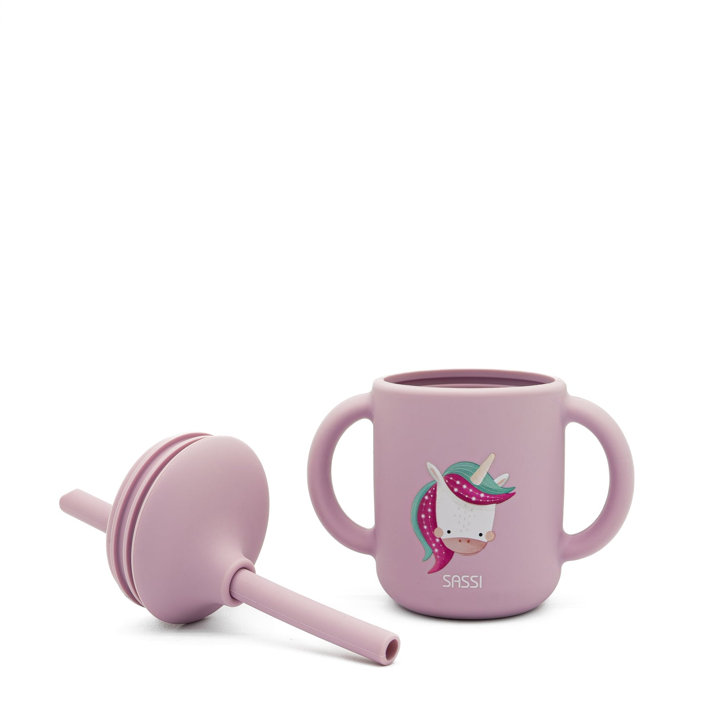 Cup with Silicone Straw - Sparkly the Unicorn