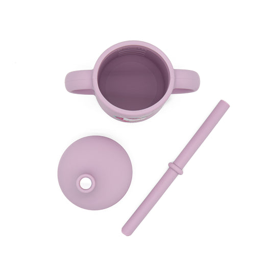 Taza con Cañita de Silicona - Sparkly El Unicornio