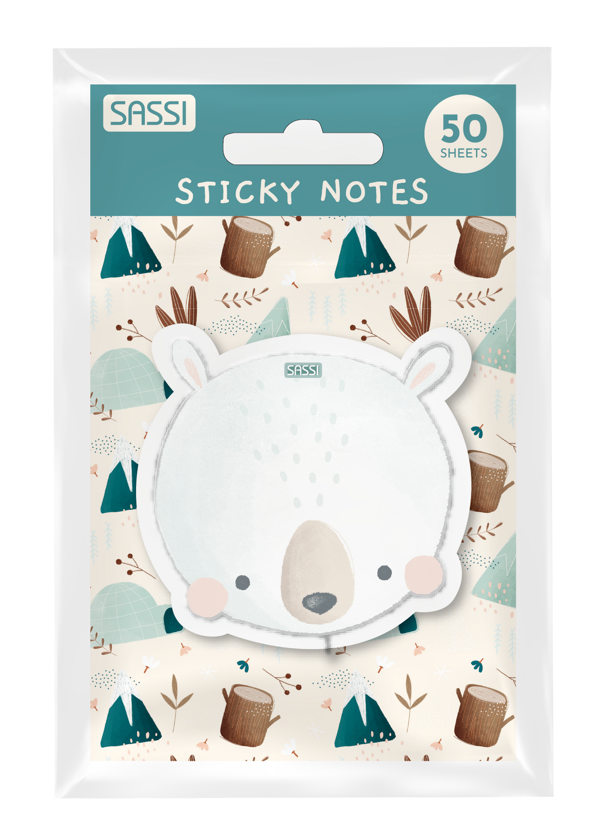 Notas adhesivas de 50 hojas - Munchy El Oso