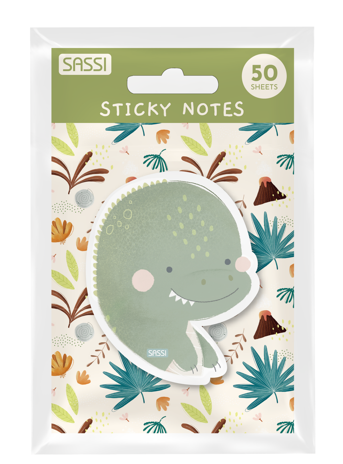 Notas adhesivas de 50 hojas - Cracky El Dinosaurio
