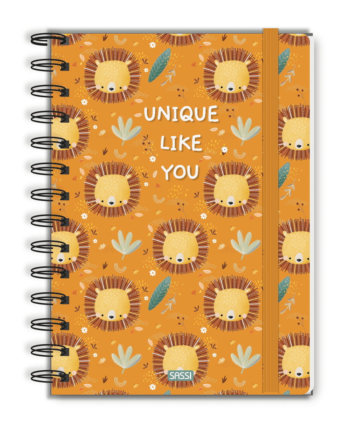 Cuaderno A5 anillado de tapa dura - Chompy El León