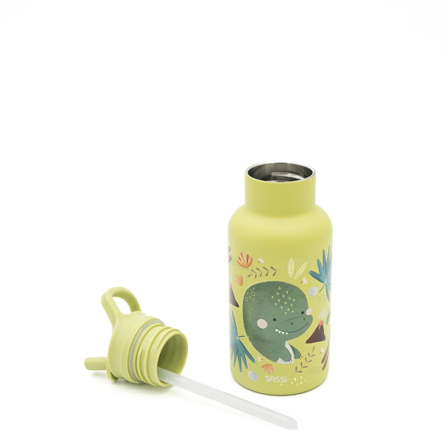 Botella de acero inoxidable Térmica 350 ml - Cracky El Dinosaurio