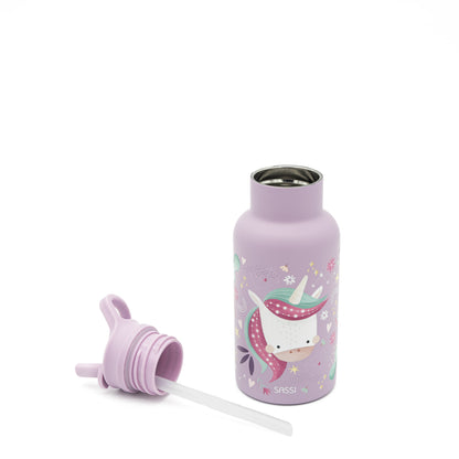 350 ml Botella de acero inoxidable con aislamiento al vacío - Sparkly El Unicornio