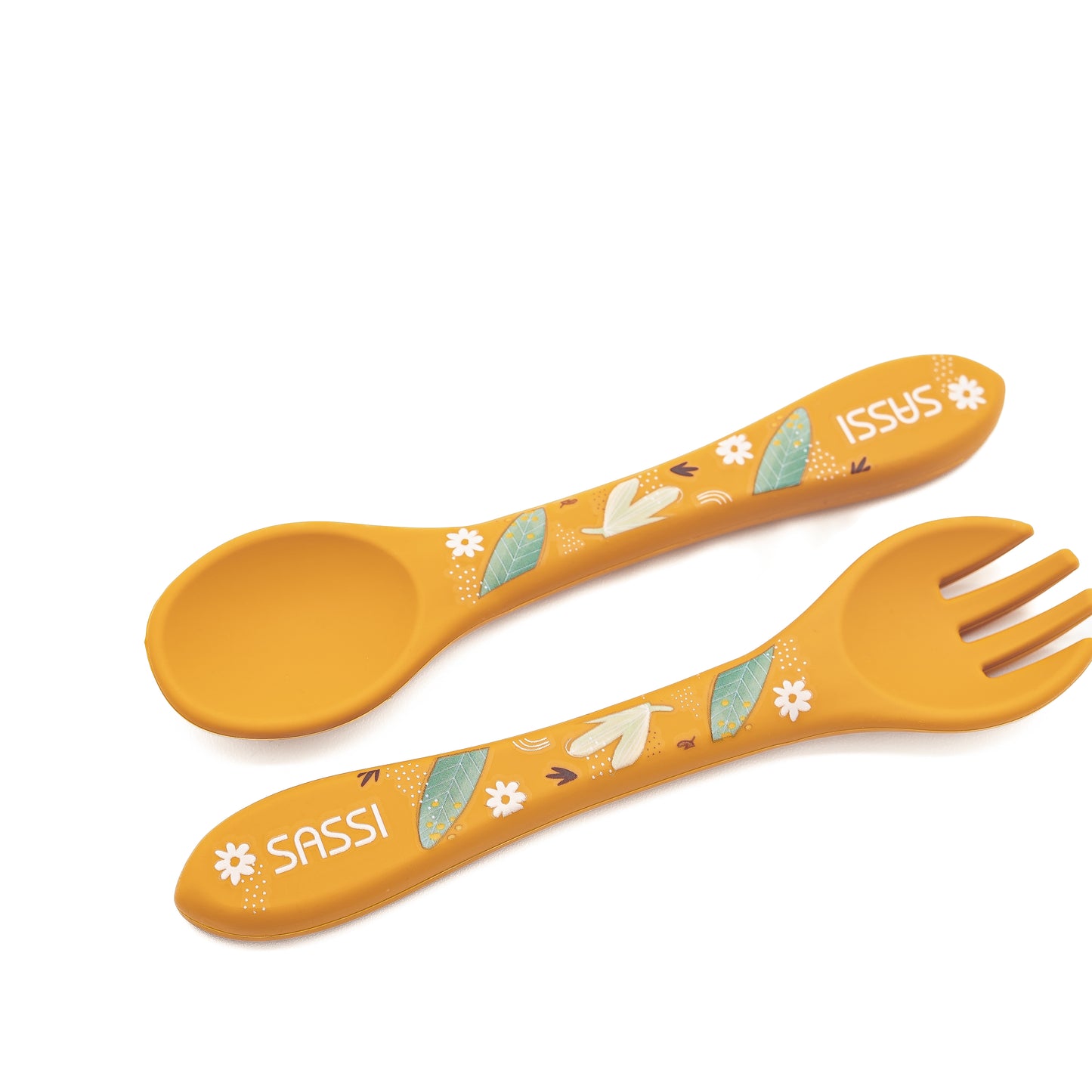 Kit de tenedor y cuchara de Silicona - Chompy El Leon