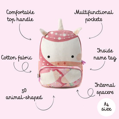 Mochila para niños - Tamaño A4 - Sparkly El Unicornio