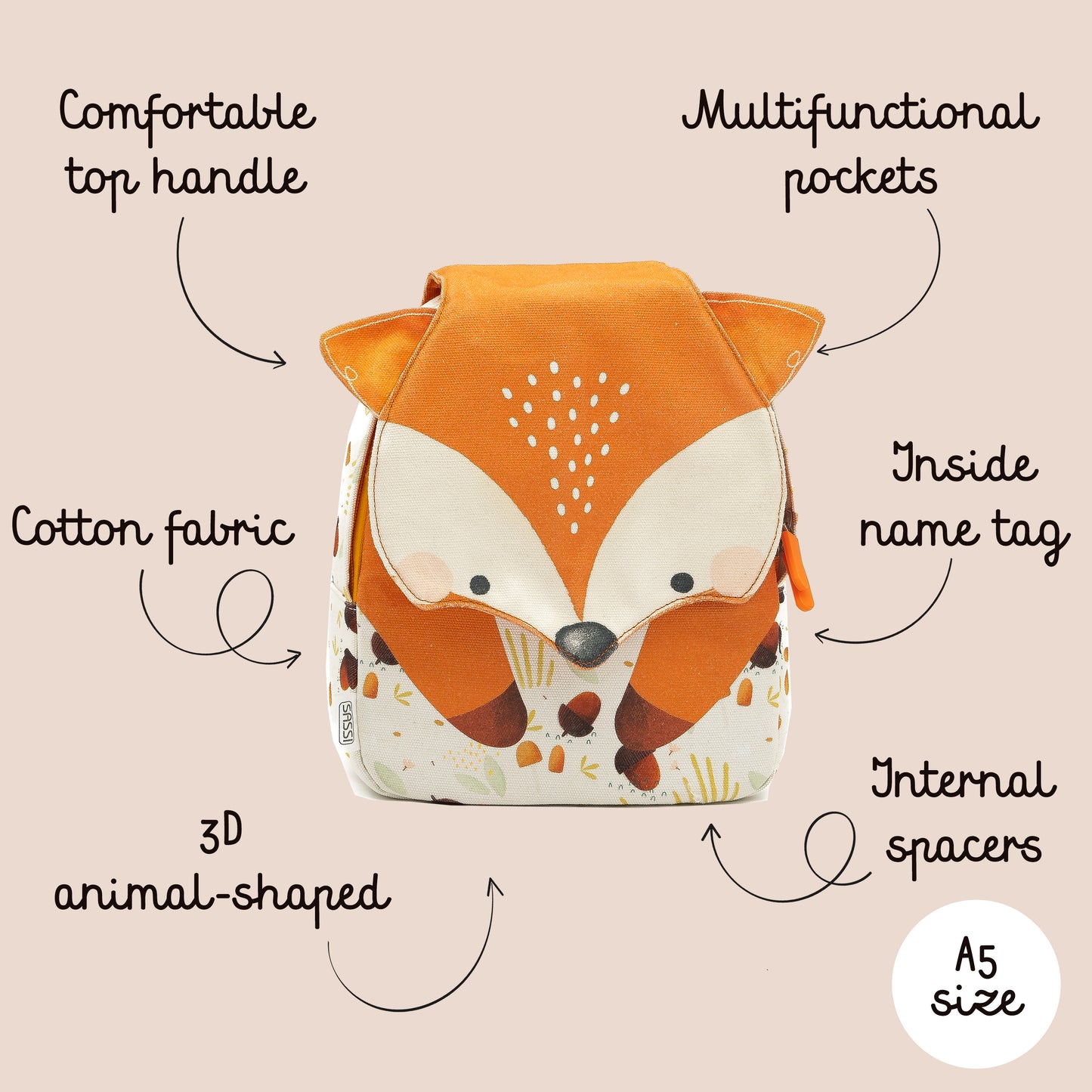 Mini Mochila  - Crunchy El Zorro