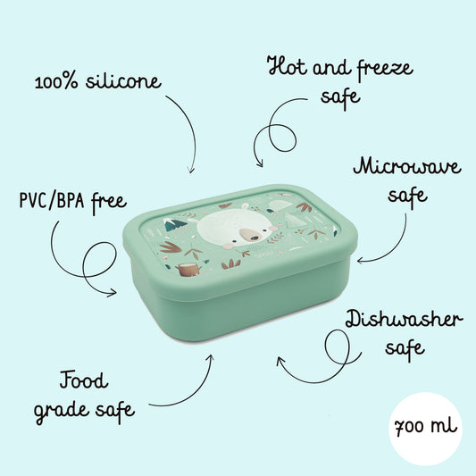 Silicone Lunch Box - Munchy the Bear