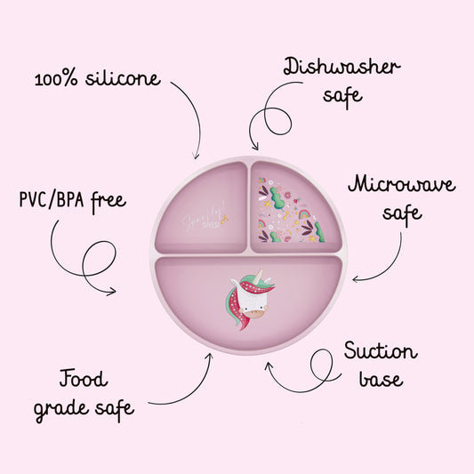 Plato de Silicona - Sparkly El Unicornio