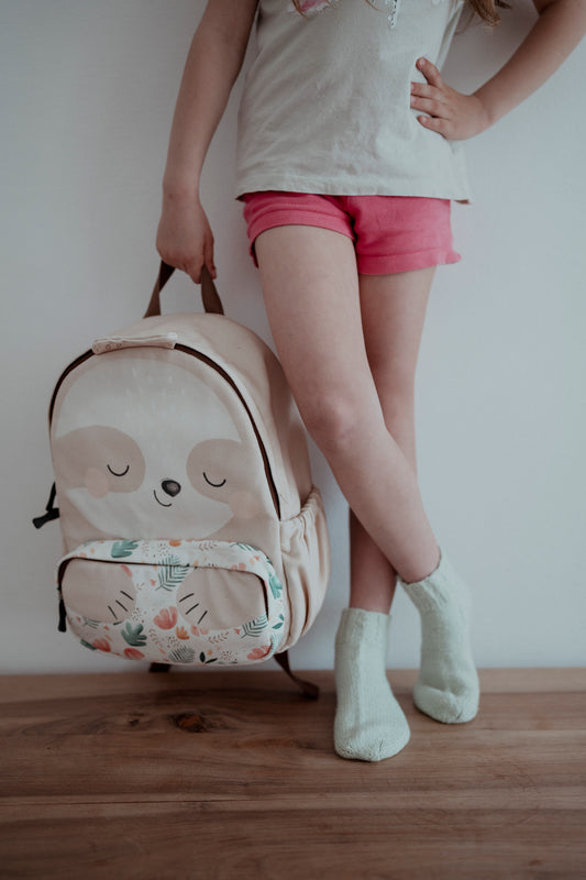 Kids Backpack - A4 Size - Gnawy The Sloth