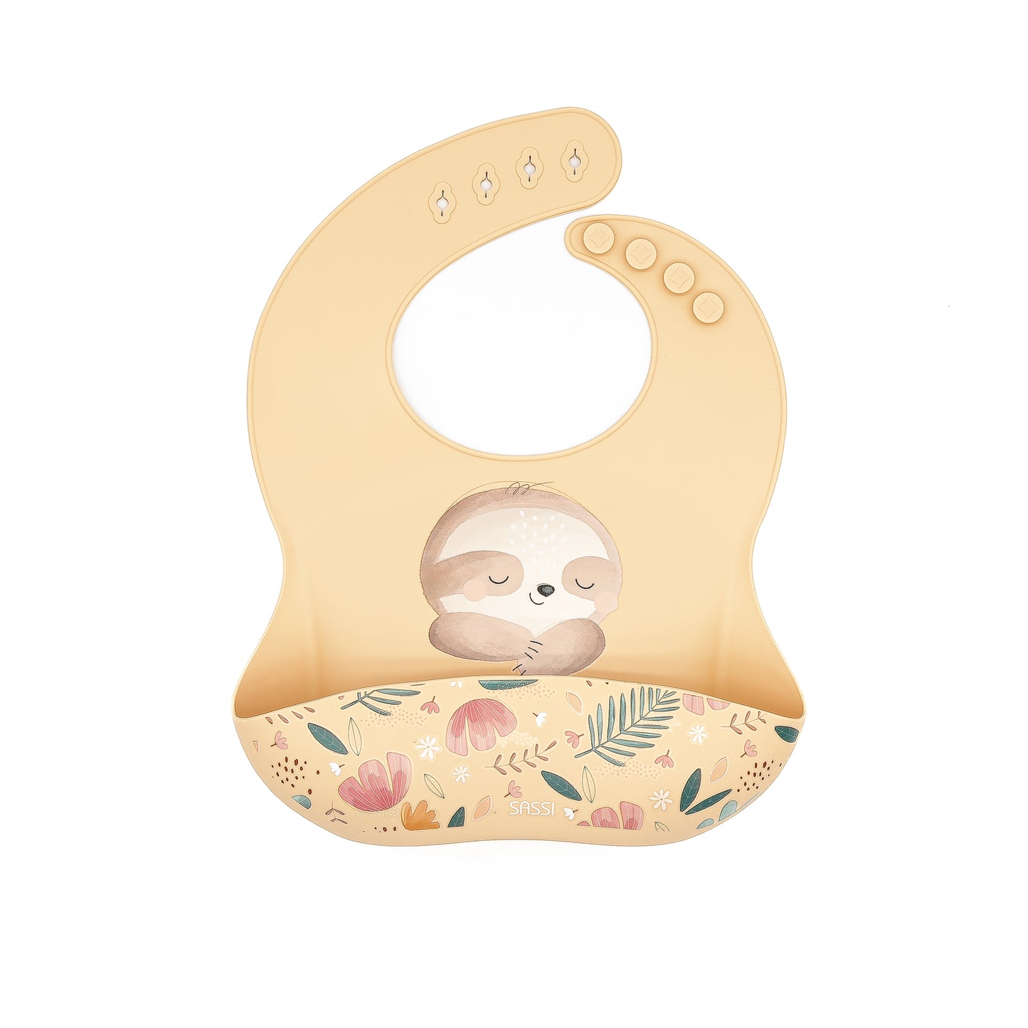Silicone Bib - Gnawy The Sloth