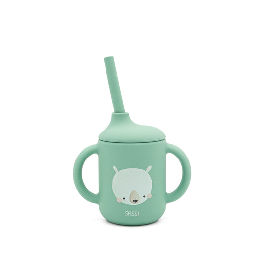 Taza con Cañita de Silicona - Munchy El Oso