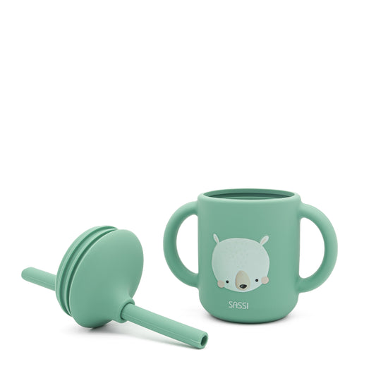 Taza con Cañita de Silicona - Munchy El Oso