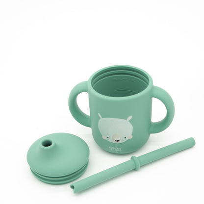 Taza con Cañita de Silicona - Munchy El Oso