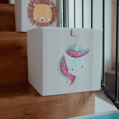 Caja organizadora cuadrada - Sparkly el Unicornio